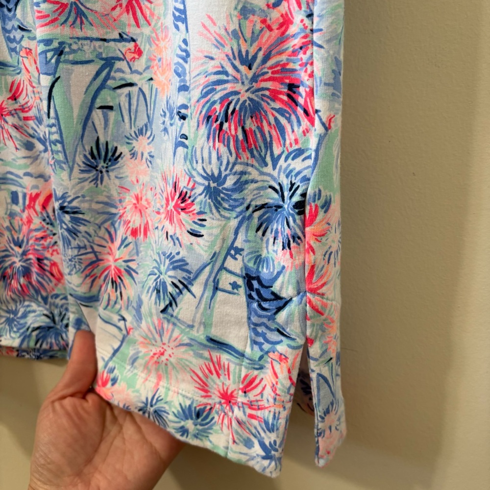 Lilly Pulitzer Larsen Shift Dress Sea to Shining Sea Engineered Shift Dress Sz M - Picture 9 of 12
